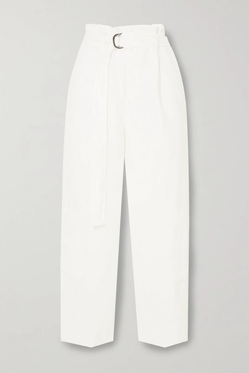 BASSIKE + Space For Giants oversized belted linen pants